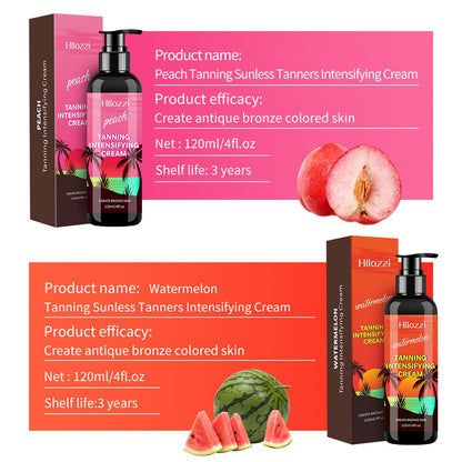 Carrot Watermelon Peach Tan Gel - Waterproof, 7-Day Bronze, No Streaks