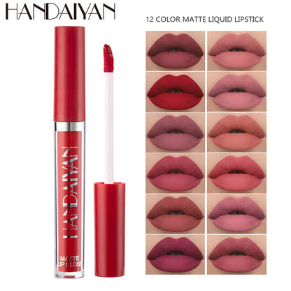 12pcs Matte Liquid Lipstick - Waterproof Transfer-Proof Long-Lasting Lip Glaze