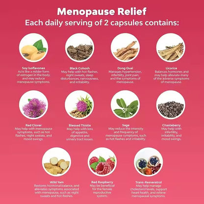 Menopause Supplement Women Wellness Balance and Comfort Support
