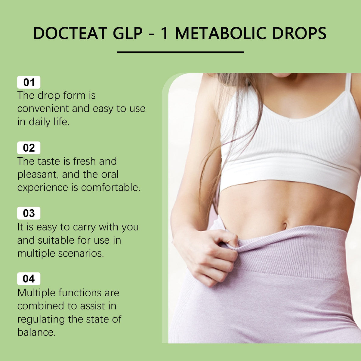 Docteat Metabolic Support Drops - Sugar Balance & Gut Wellness Aid