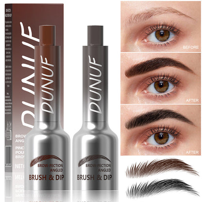2-Color Waterproof Eyeliner Mascara - Natural Gradient, 24H Smudge-Proof