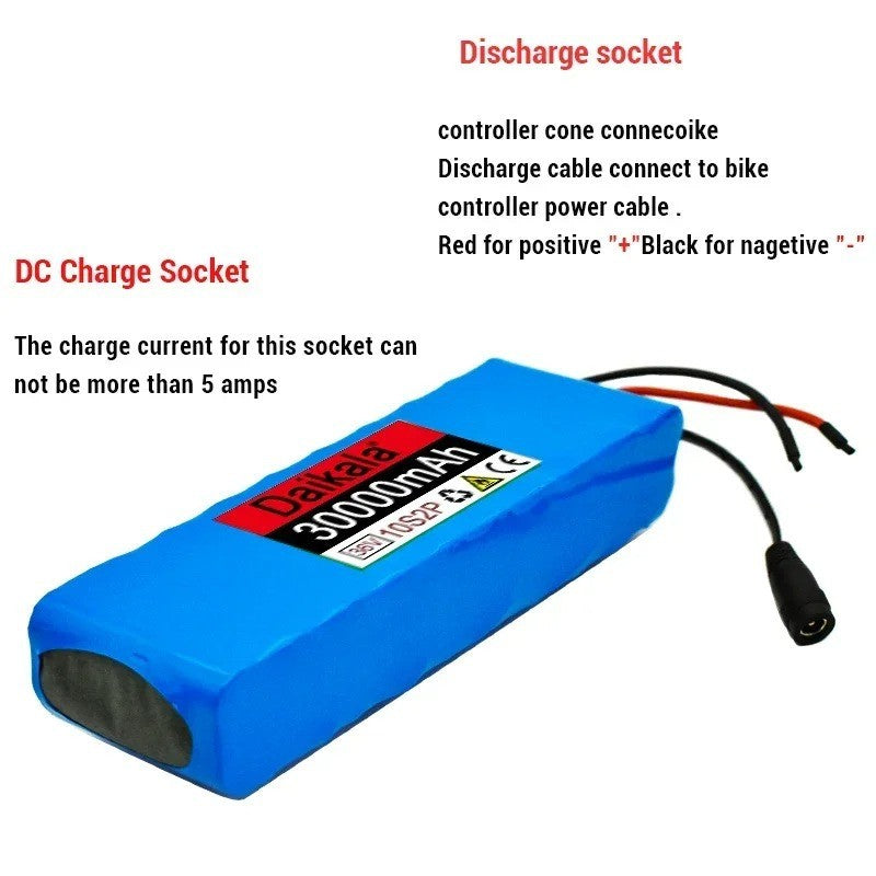 10S2P 36V 30Ah Li-ion Battery Pack for Electric Scooter E-bike with BMS