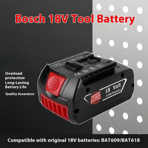 Bosch 18V 4.0Ah 5.0Ah 6.0Ah Li-ion Battery for Power Drill Tools Equipmen