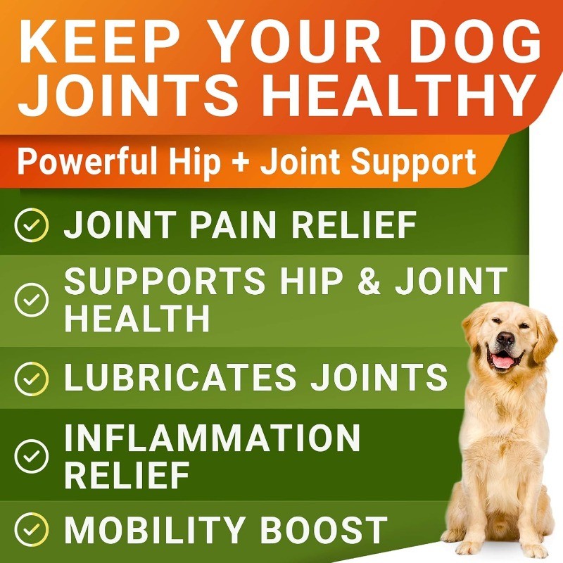 Glucosamine Treats for Dogs with Omega 3 & Chondroitin for Joint Care