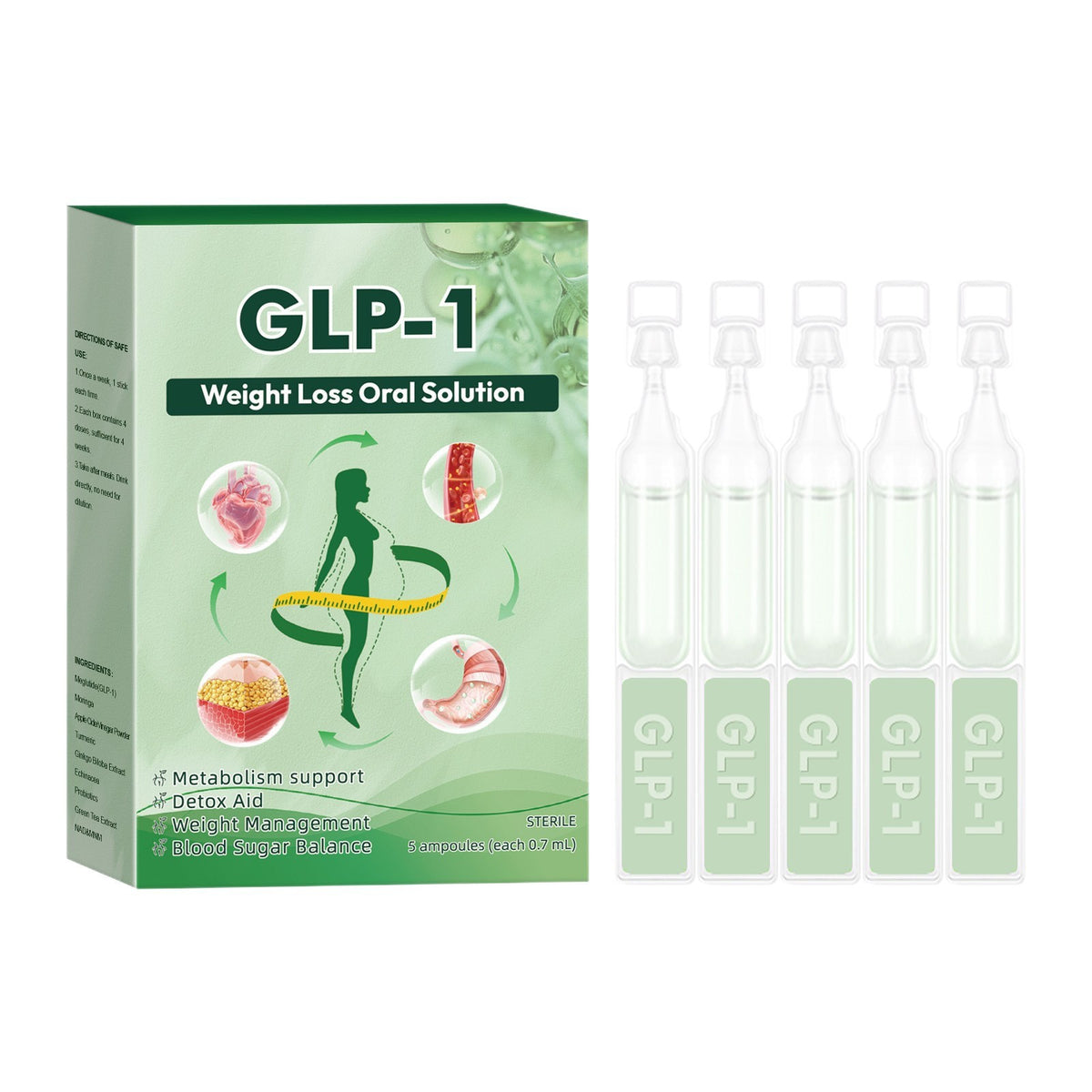 3Box/SET GLP Moringa Drops | Natural Oral Supplement for Weight Loss Support