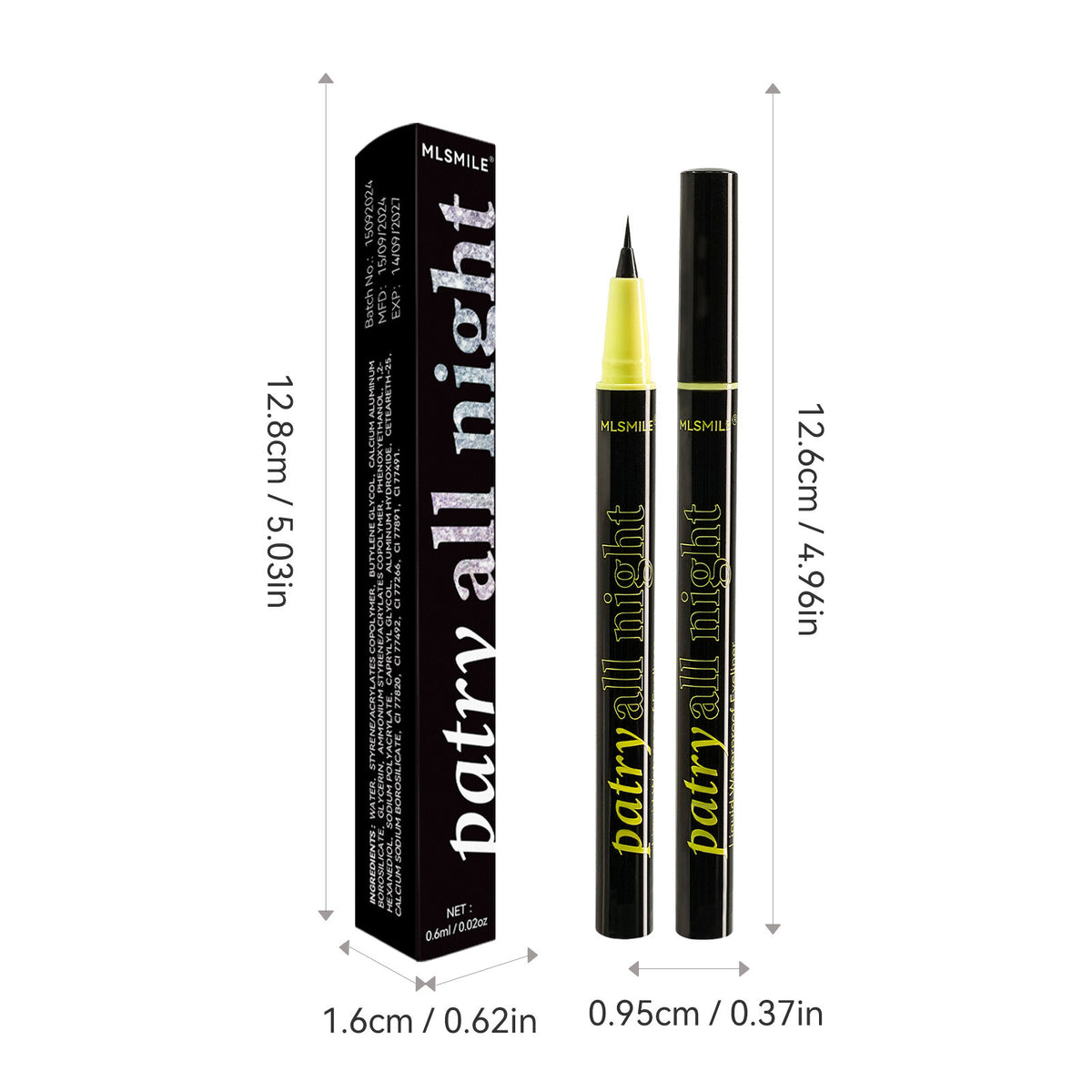 Liquid Eyeliner Eyes Pencil Makeup for Women Waterproof Black/White/Silver/Brown