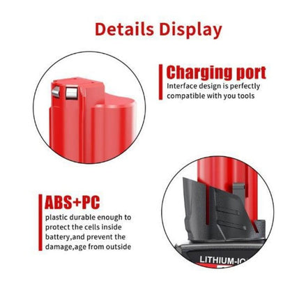 12V 9.0Ah Li-ion Battery for Milwaukee M12 Power Tools Cordless Drill