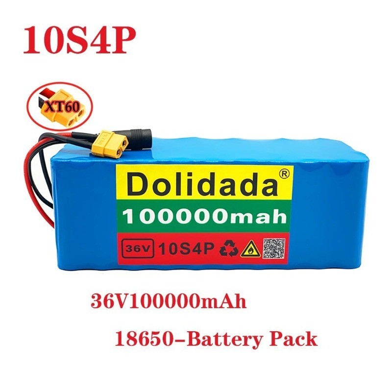36V 100Ah 10S4P High-Power Li-ion Battery Pack for E-Bike Motorcycle
