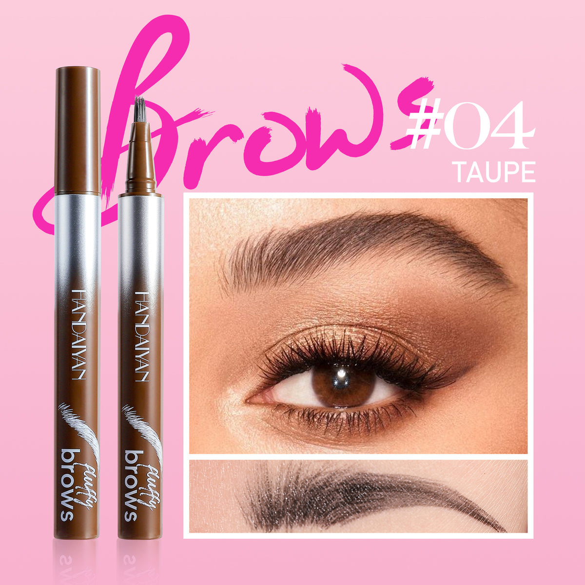 Makeup for Women Eyebrow Liner 5-Color Waterproof Liquid Brow Pen Smudge-Proof