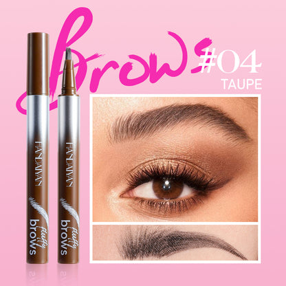 Makeup for Women Eyebrow Liner 5-Color Waterproof Liquid Brow Pen Smudge-Proof