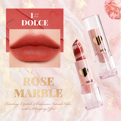 Marble Matte Lipstick 4 Colors Velvet Matte Finish Moisturizing and Long Lasting