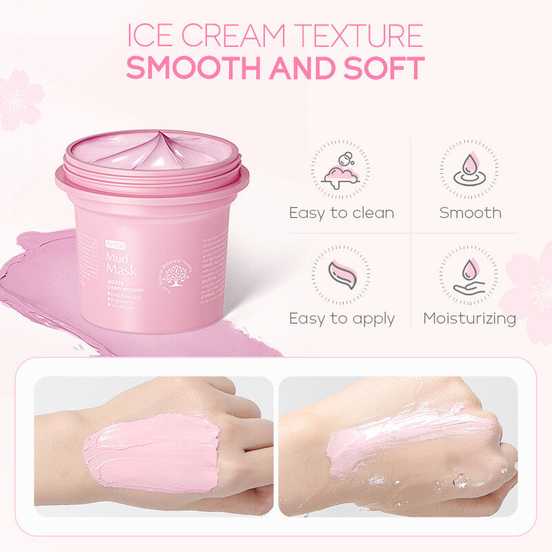 Japanese Cherry Blossom Skin Care Skin Mud Masks 100g Moisturizing Cleansing
