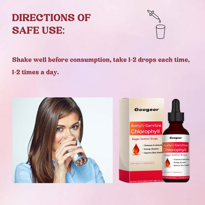 Googeer Blood Sugar & Cholesterol Support Drops - Dietary Supplement