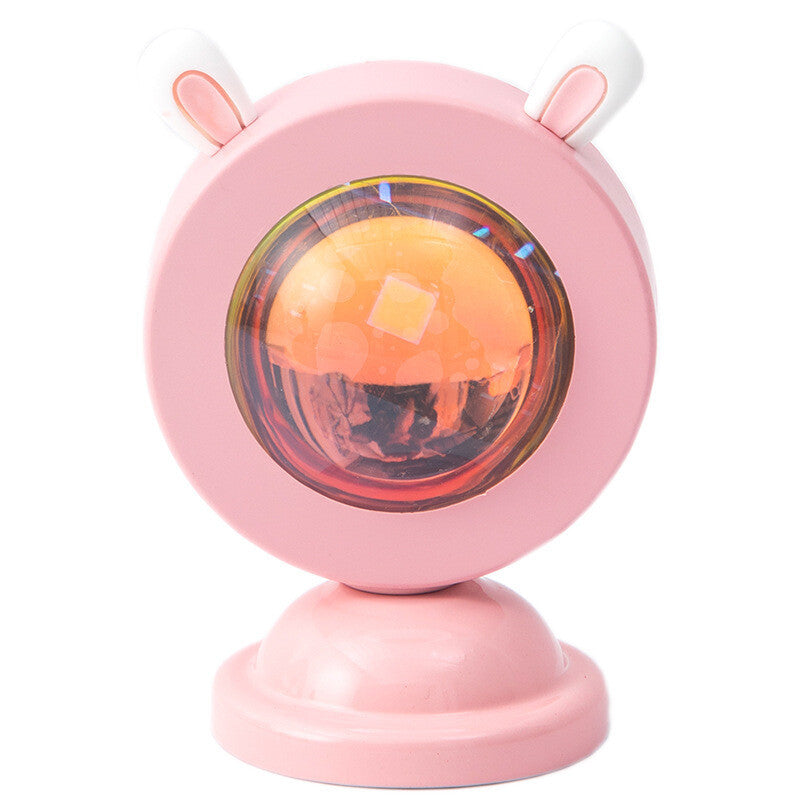 Live Projection Lamp Sunset Rainbow RGB Sunset Atmosphere Mini Floor Lamp