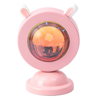 Live Projection Lamp Sunset Rainbow RGB Sunset Atmosphere Mini Floor Lamp