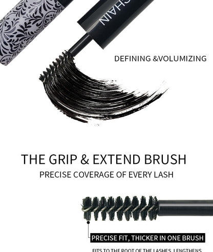 2-in-1 Double-Ended Mascara - Volumizing Base + Color Top Coat, Smudge-Proof