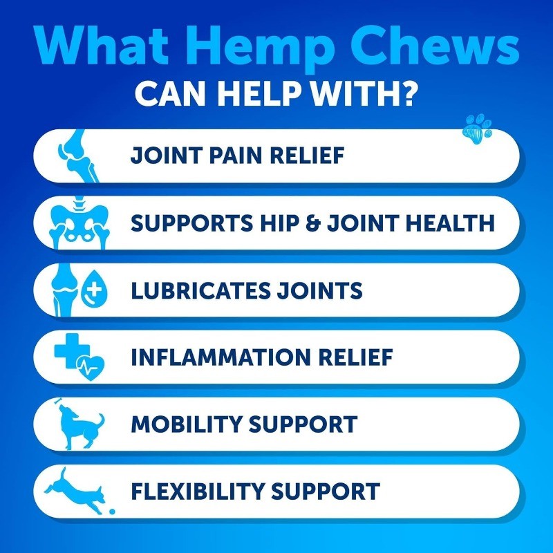 Dog Hip & Joint Chews with Glucosamine & Chondroitin for Mobility Support