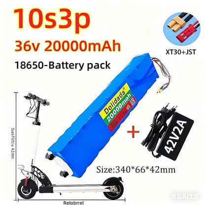 Xiaomi M365 36V 20Ah 10S3P Li-ion Battery with BMS for E-Scooter