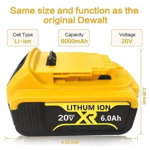 Replacement for DeWalt DCB180 DCB181 20V Li-ion Battery for Power Tools
