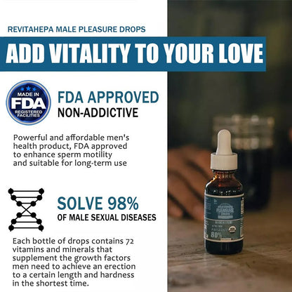 Male Gowth Pleasure Vitamin Drops Epimedium Maca Root Ginseng L-ARGININE