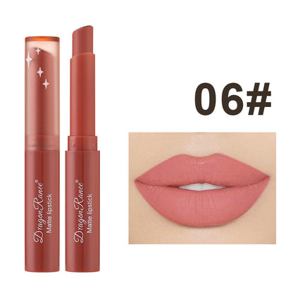 Matte Velvet Lipstick & Lip Liner - Nude & Red Waterproof Long lasting