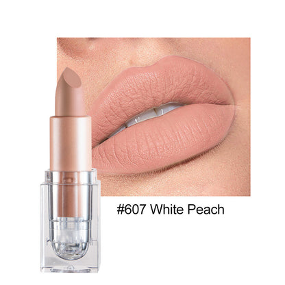 12color Matte Lipstick Crystal Square Nude Red Lip Gloss Makeup for Women Velvet