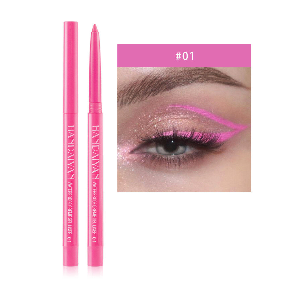 20-Color Eyeliner & Brow Pencil - Quick-Dry, Waterproof, Twist-Up Waterproof