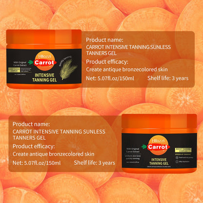 Carrot Watermelon Peach Tan Gel - Waterproof, 7-Day Bronze, No Streaks