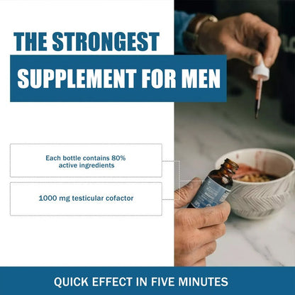 Male Gowth Pleasure Vitamin Drops Epimedium Maca Root Ginseng L-ARGININE