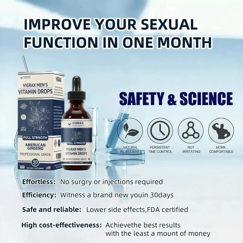 VegraX Men's Vitamin Drops Full Strangth Sexual Remedies Natural