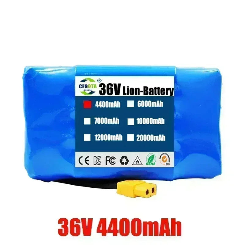 Genuine 36V 12Ah 10S2P Li-ion Battery Rechargeable Batteries