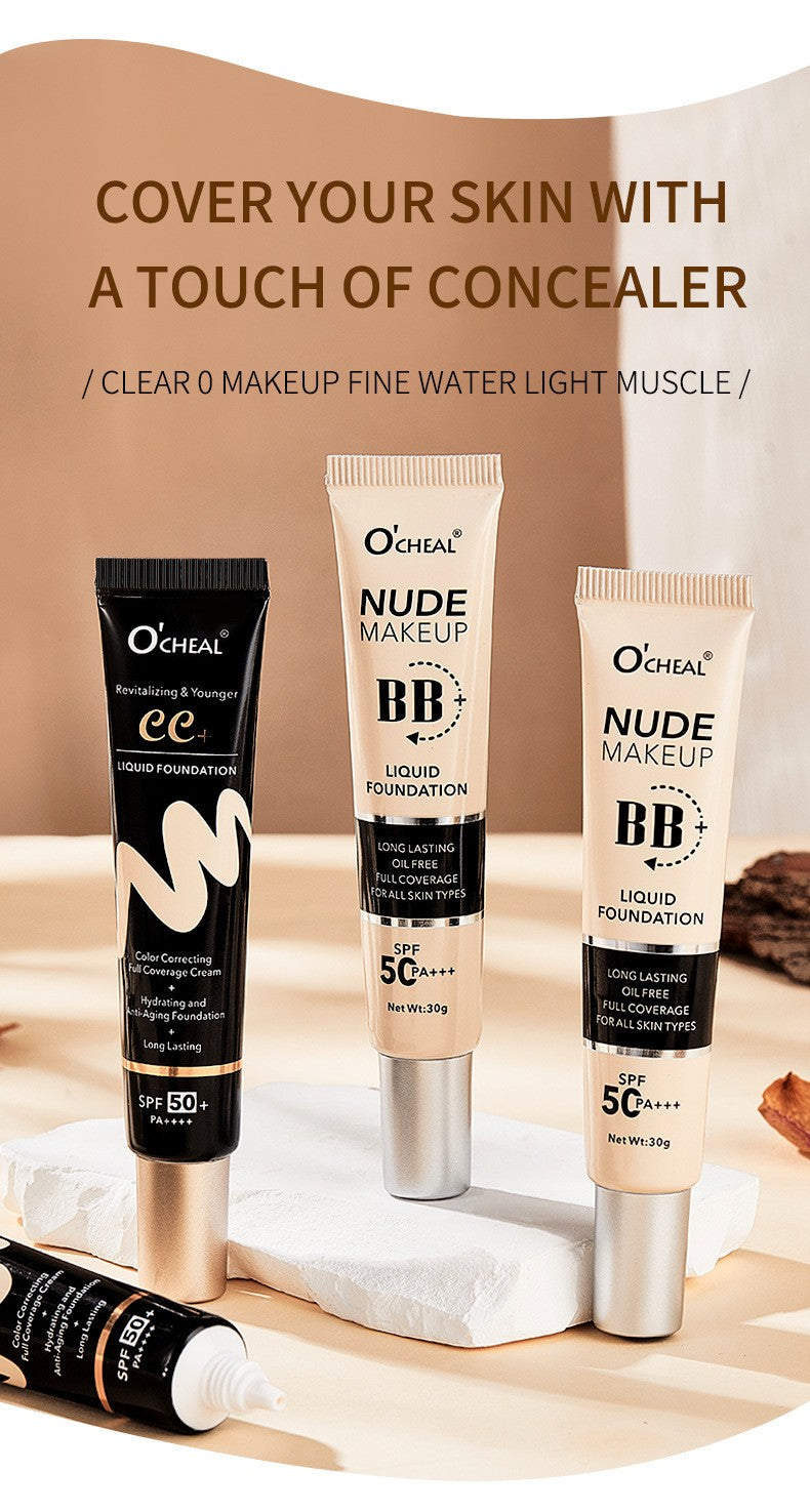 BB Cream CC SPF50+ PA+++ Tinted Moisturizer Primer Full Coverage Hydrating