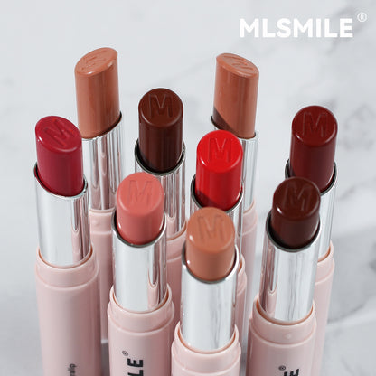 Long-lasting Moisturizing Lipstick Pigmented, 6 Colors Brightening Easy to Apply