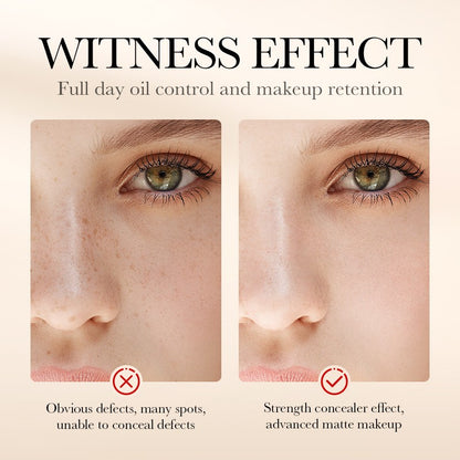 Liquid Foundation BB Cream Breathable Long Lasting Transfer-Proof Natural Finish