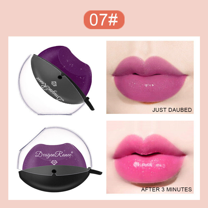 Lip-Shaped Color-Changing Lipstick - Pearl Shimmer & Long Lasting Easy to Color
