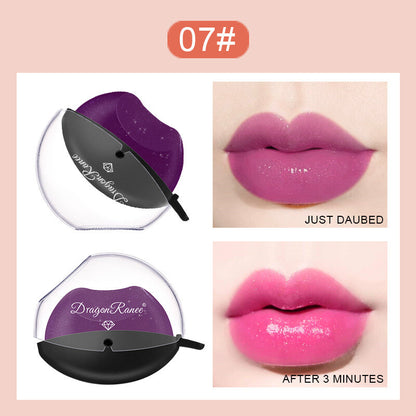 Lip-Shaped Color-Changing Lipstick - Pearl Shimmer & Long Lasting Easy to Color