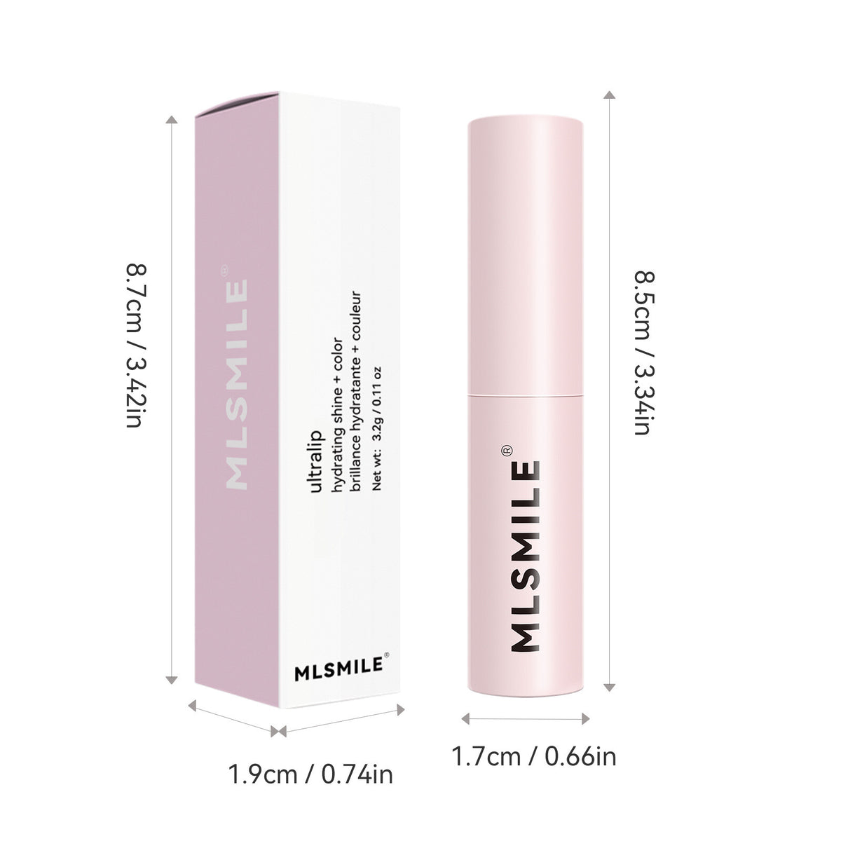 Long-lasting Moisturizing Lipstick Pigmented, 6 Colors Brightening Easy to Apply