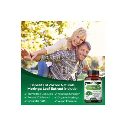 Organic Moringa Capsules Pure Plant Nutrients and Antioxidant Support