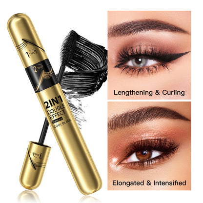 3D Fiber Mascara - Extreme Length & Volume, Water-Resistant, No Flaking