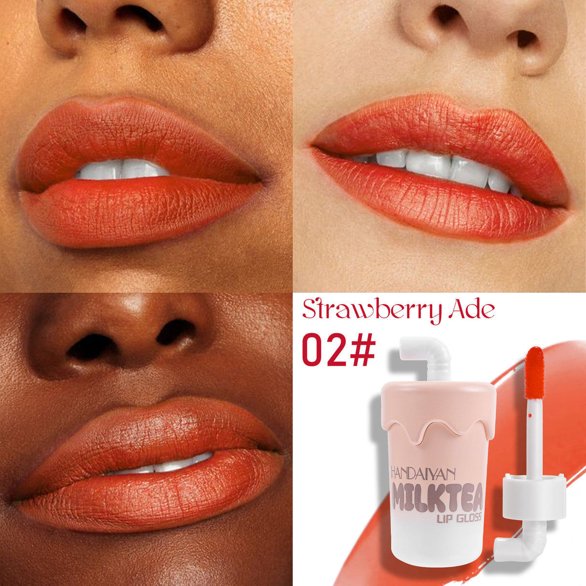 Lip & Cheek Tint - Liquid Lipstick Waterproof Long Lasting Lip Gloss