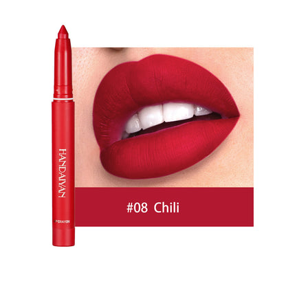Lipstick Pencil Waterproof Non Stick Cup Matte Lipliner Thread Hook Lip Marker