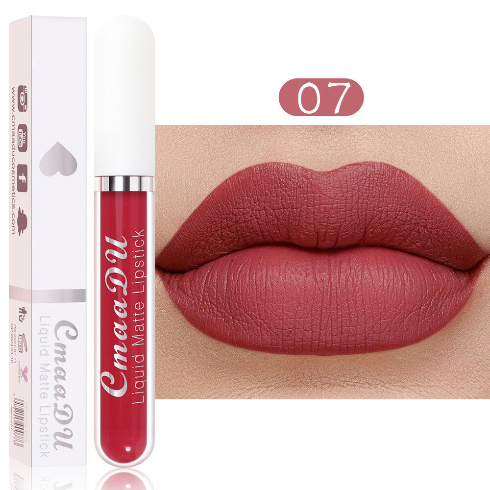 18 Colors Matte Liquid Lipstick - Waterproof, Transfer-Resistant Lip Gloss