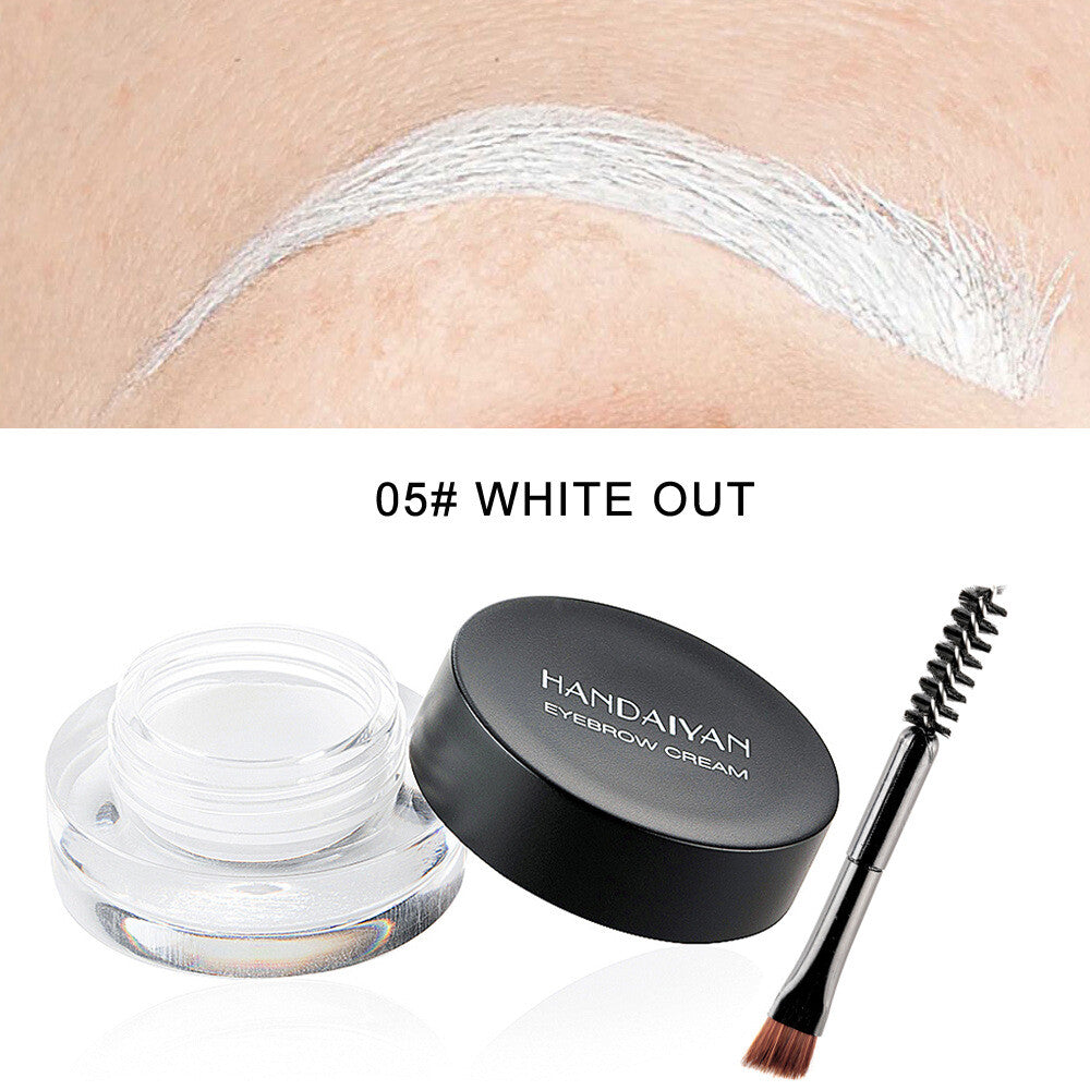 12-Color Eyebrow Liner & Mascara with Brush- Waterproof For Sparse Brows