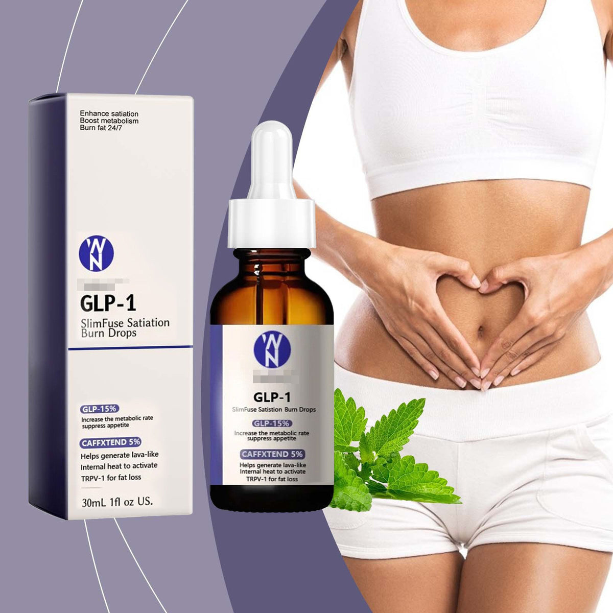 1/2PCS Napharm GLP-1 Metabolic Boost Drops, Drops for Men&Women Meyabolism