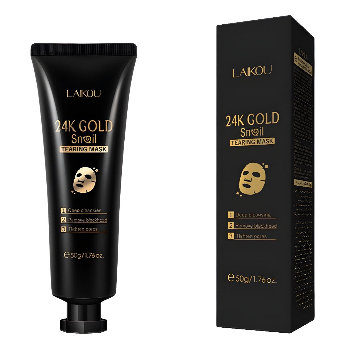 Skin Care Skin Masks 24K Gold 50g Snail Cleansing Pore Shrinking Pore