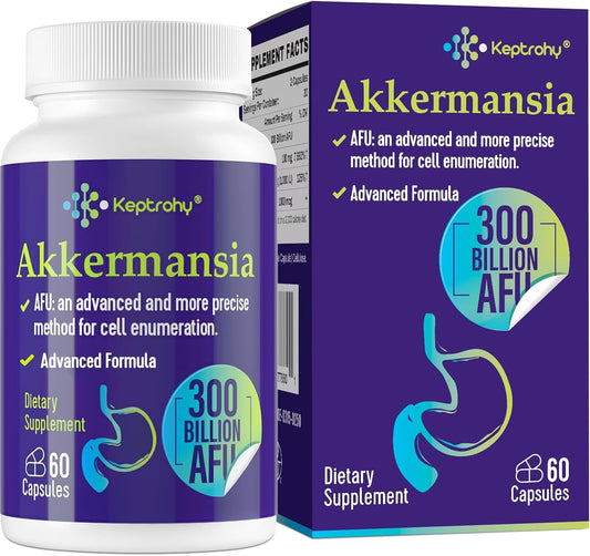 5PC 300B AFU Akkermansia Probiotic to Boost GLP-1 for Gut & Immune Health - 60ct