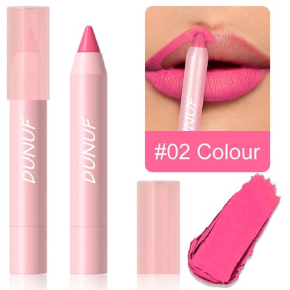 18-Color Matte Lip Pencil Gloss - Waterproof Long Lasting Smudge Proof Non-Stick