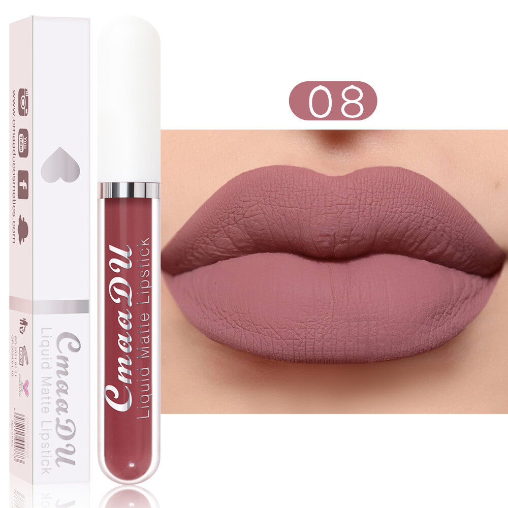 18 Colors Matte Liquid Lipstick - Waterproof, Transfer-Resistant Lip Gloss