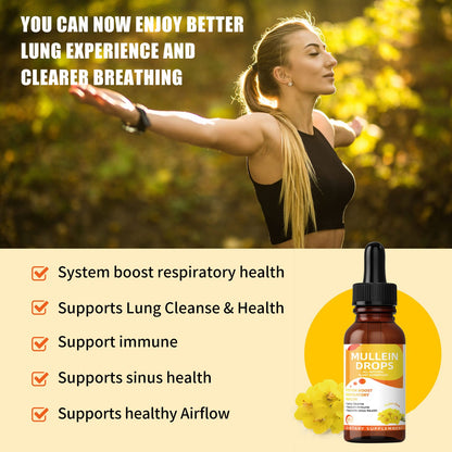 Mullein Drops for Lung Support and Respiratory Health 60ml