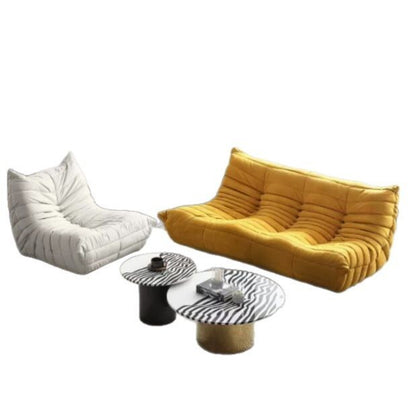 Modern Fabric Lounge Chair Foldable Sofa Bed Space Saving Accent Sofa
